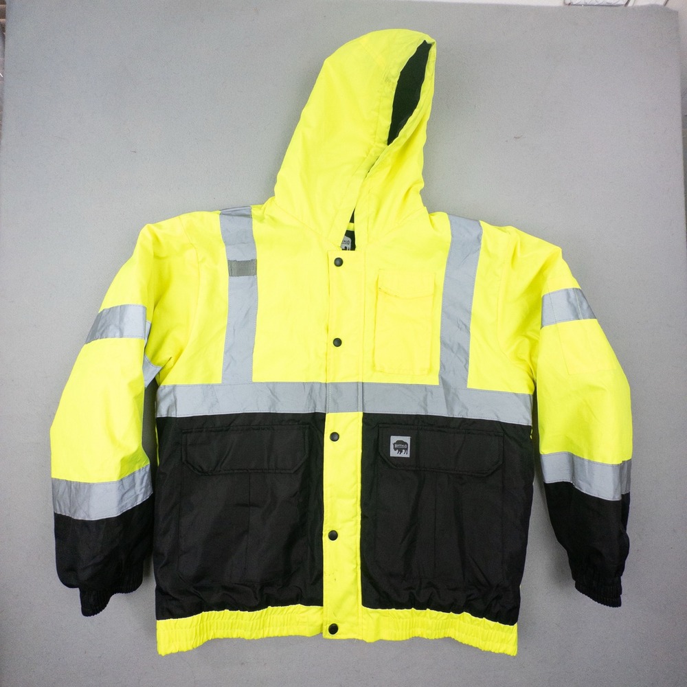 Buffalo Outdoors High Visibility Reflective Safety Bomber Jacket Type R Class 2